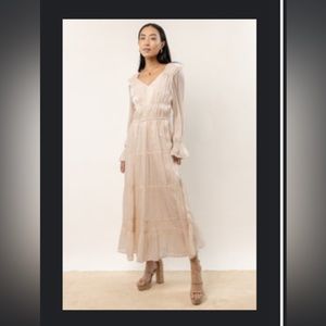 Shop Bohme Champagne Midi Dress - Soze Small